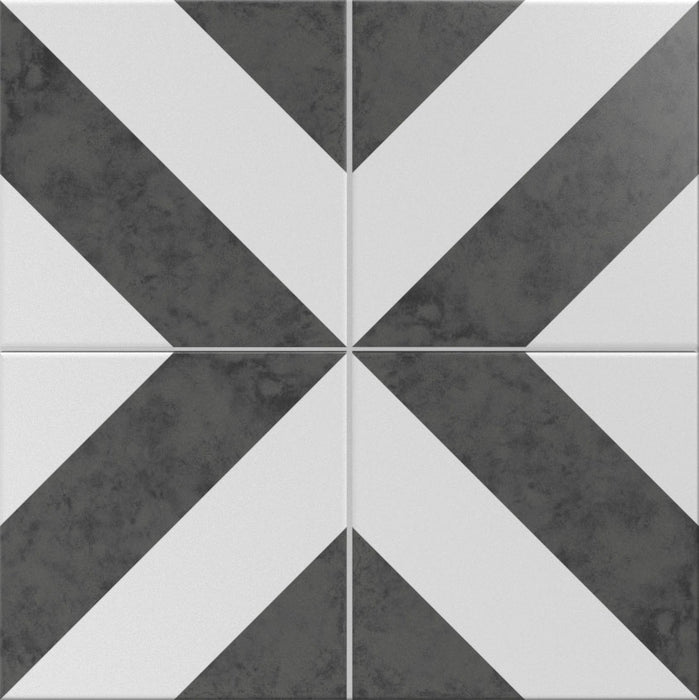 Full Tile Sample - Mix & Match Heritage Braga 9268 Porcelain Tile - 8" x 8" x 3/8" Matte