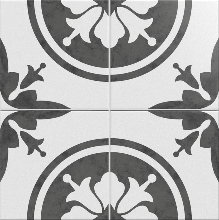 Full Tile Sample - Mix & Match Heritage Braga 9277 Porcelain Tile - 8" x 8" x 3/8" Matte