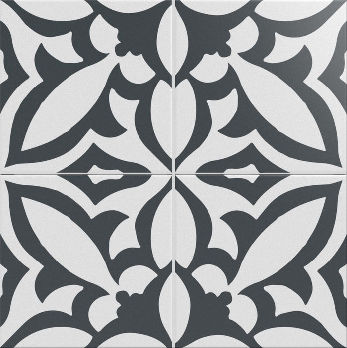 Full Tile Sample - Mix & Match Heritage Coimbra 9214 Porcelain Tile - 8" x 8" x 3/8" Matte