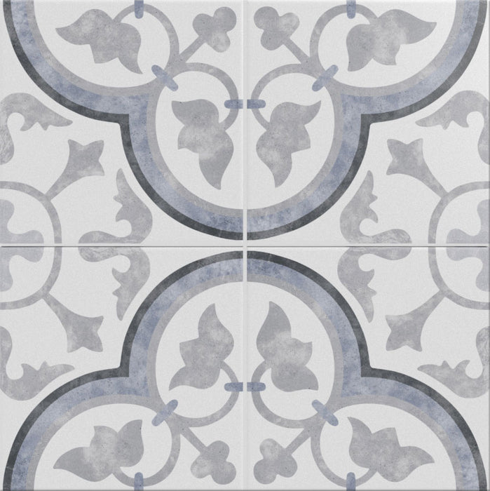 Full Tile Sample - Mix & Match Heritage Porto 9215 Porcelain Tile - 8" x 8" x 3/8" Matte