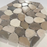 Pebble White, Tan & Grey Mosaic Honed 2