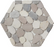 Pebble White, Tan & Grey Mosaic Honed 1