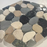 Pebble Black, Tan & Green Mosaic Honed 2