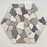 Marble White & Light Grey Mosaic Honed 1