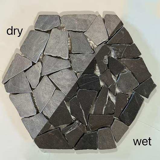 Marble Flat Grey Mosaic Honed 2