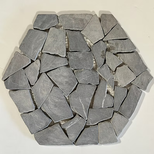 Marble Flat Grey Mosaic Honed 1