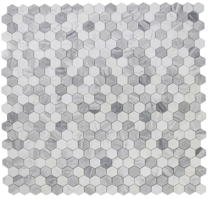 Husk Marble Mosaic - 2" Hexagon