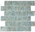 Full Sheet Sample - Aquatica Flower Hyancinth Staggered Glass Mosaic - 2" x 3" x 8 MM Glossy