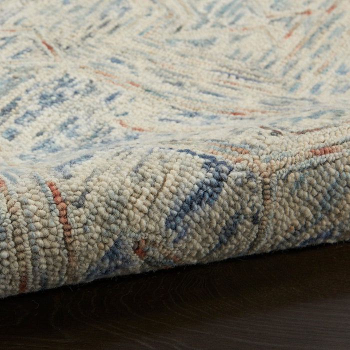 Interlock Blue Multicolor BLUMT Wool