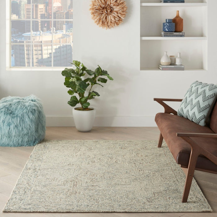 Interlock Wool Blue Ivory ITL03 BLUIV