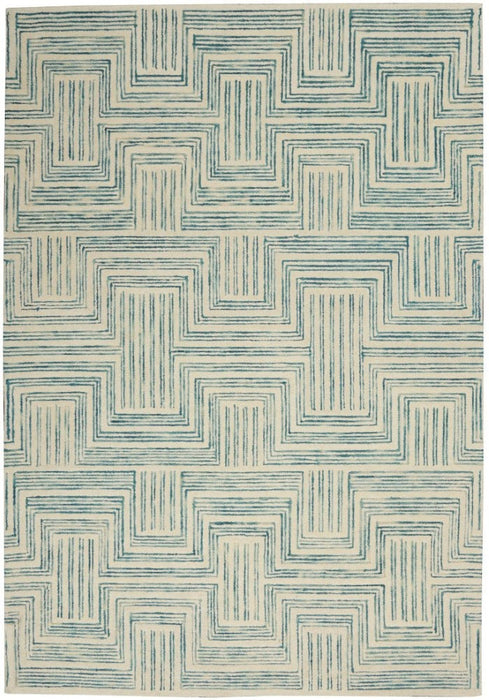Interlock Ivory Turquoise IVTUR