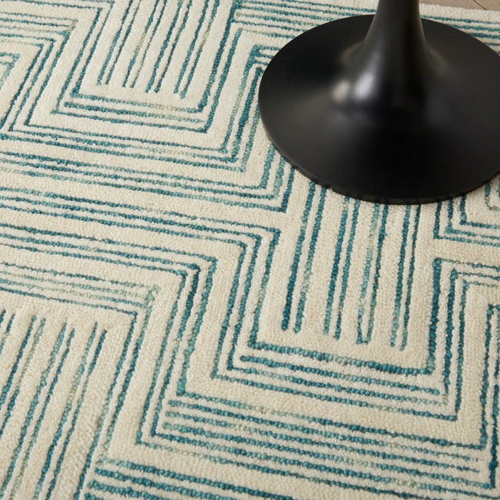 Interlock Ivory Turquoise IVTUR ITL06