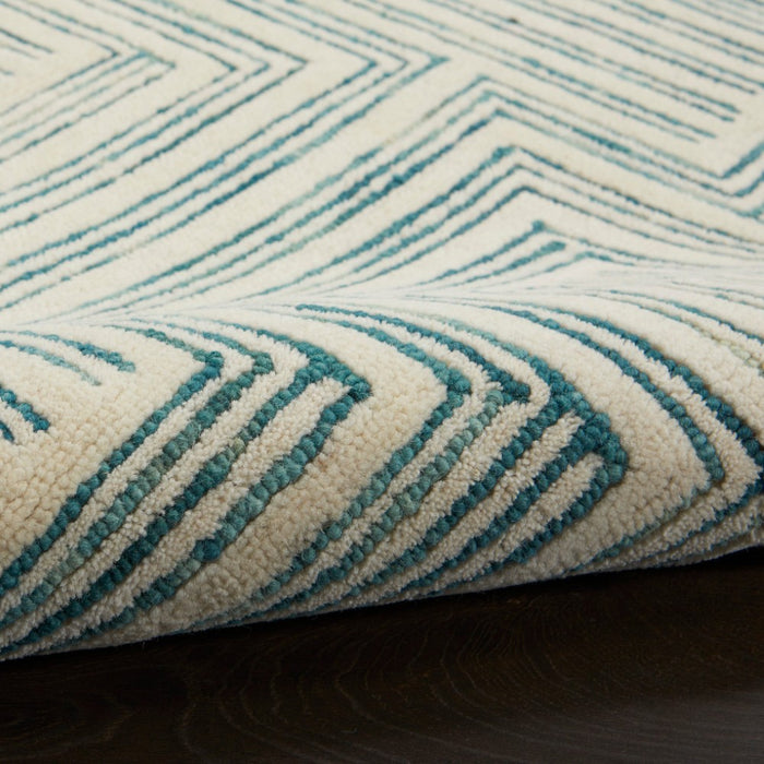Interlock Ivory Turquoise IVTUR Wool