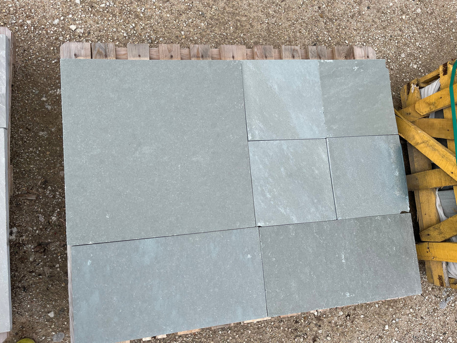 Indigo Blue Natural Cleft Face & Back Sandstone Paver - 24" x 24"