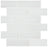 Full Sheet Sample - Aquatica Element Ice Staggered Glass Mosaic - 2" x 6" x 8 MM Glossy