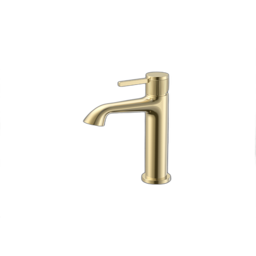 Iguazu8 Brass Brushed Gold Bathroom Faucet Brushed Gold 1