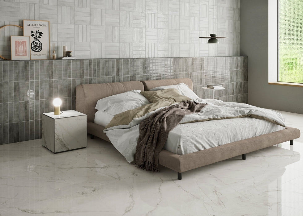 Imagine Porcelain White Tile Glossy 2