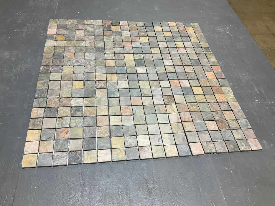 Imperial Multicolor Slate Mosaic - 2" x 2"