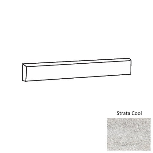 Imprint Strata Cool Clay Floor & Wall Trim - 3" x 24" Bullnose
