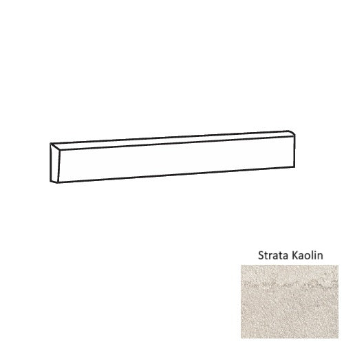 Imprint Strata Kaolin Clay Floor & Wall Trim - 3" x 24" Bullnose