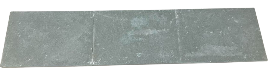 Indigo Grey Natural Cleft Face, Gauged Back Limestone Modern Coping - 12" x 24" x 5 CM x 5 CM
