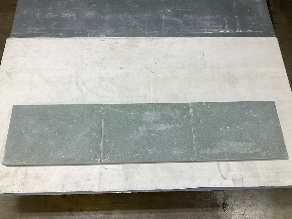 Indigo Grey Limestone Modern Coping Natural Cleft Face, Gauged Back