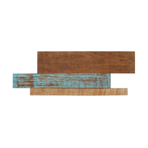 Rimba Wood Natural Painted Tile Distressed 1