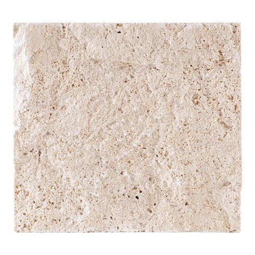Ivory Split Face Travertine Veneer - 12" x 24"
