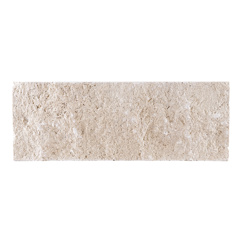 Ivory Travertine Veneer - 12" x 24" Split Face