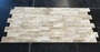 Ivory Travertine Ledgestone - Natural Cleft Face, Gauged Back 