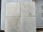 Ivory Travertine Tile - 6" x 6" x 3/8" Antique & Tumbled