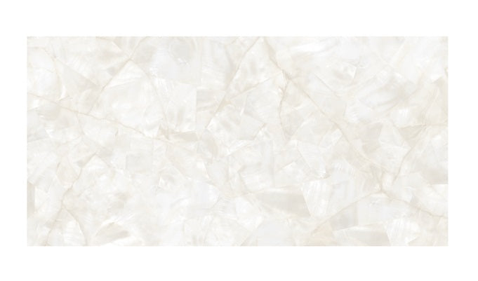 Mother Of Pearl Porcelain Ivory MTLMOPE Tile Polished 1