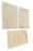 Ivory Cross Cut Unfilled & Brushed Travertine Tile - 16" x 24"