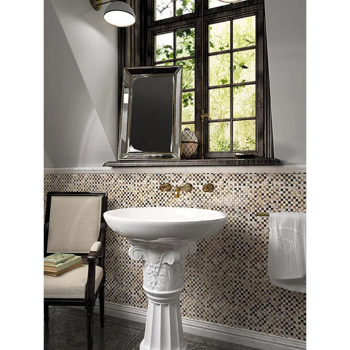 Checked Pearl Shell Mosaic Polished 2