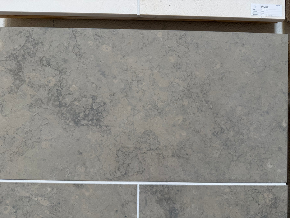 Jania Blue Honed Marble Tile - 18" x 18"