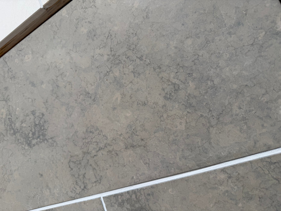 Jania Blue Marble Tile - 18" x 18" Honed