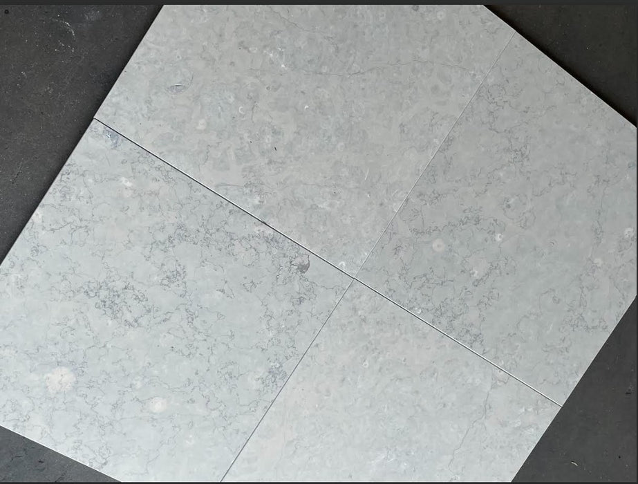 Jania Blue Marble Tile - Honed