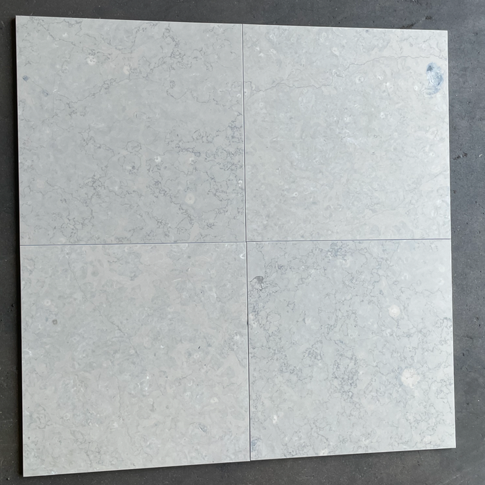 Jania Blue Honed Marble Tile - 18" x 18" x 1/2"