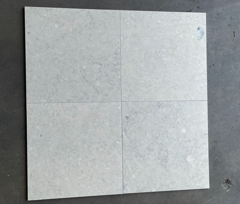 Jania Blue Honed Marble Tile - 18" x 18" x 1/2"