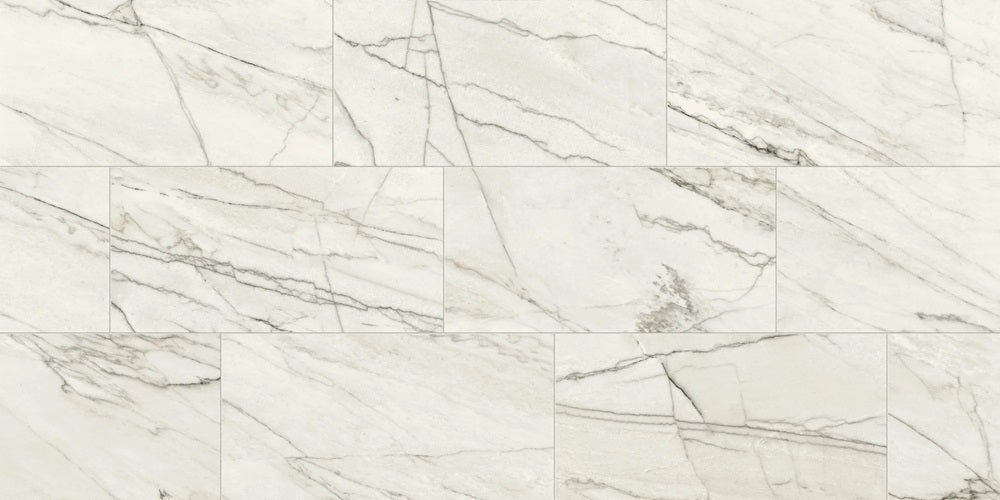 Jem Forte White Porcelain Tile - Polished