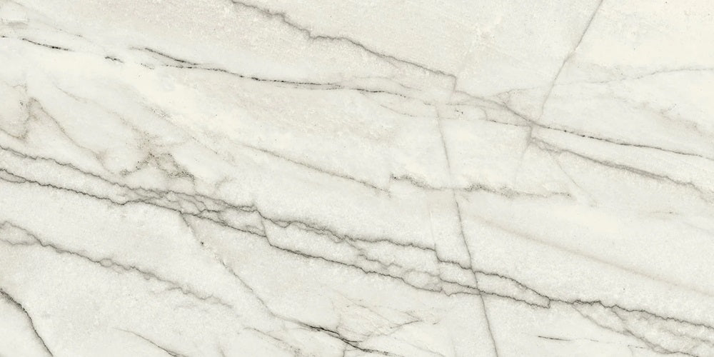 Full Tile Sample - Jem Forte White Porcelain Tile - 12" x 24" x 8 MM Matte