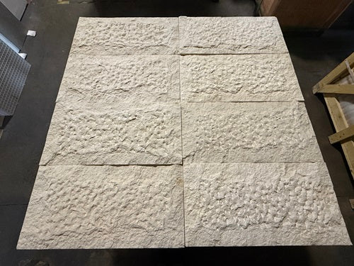 Jerusalem Bone Split Face Limestone Tile - 12" x 24"