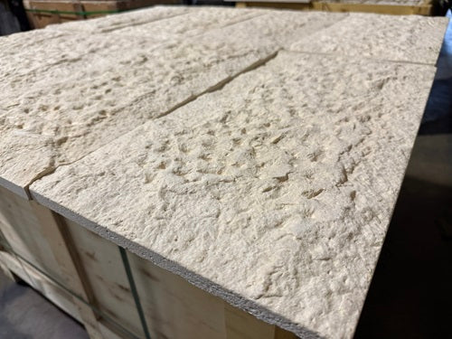 Jerusalem Bone Limestone Tile - 12" x 24" Split Face