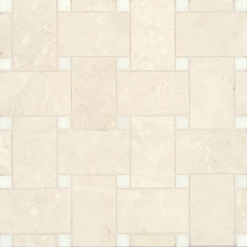 Jumbo Beige Marble & Thassos Dot CAS