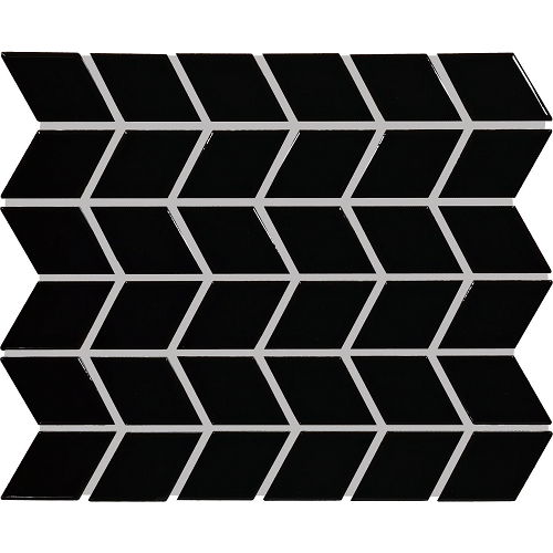 Color Wheel Retro Ceramic Black K111 Mosaic Glossy 1