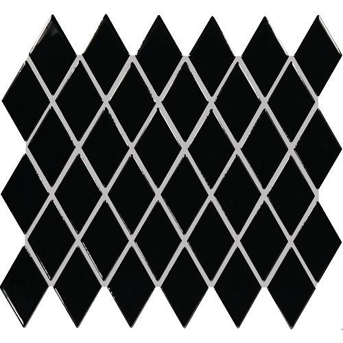 Color Wheel Retro Ceramic Black K111 Mosaic Glossy 1