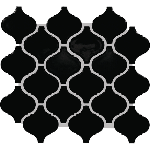 Color Wheel Retro Ceramic Black K111 Mosaic Glossy 1