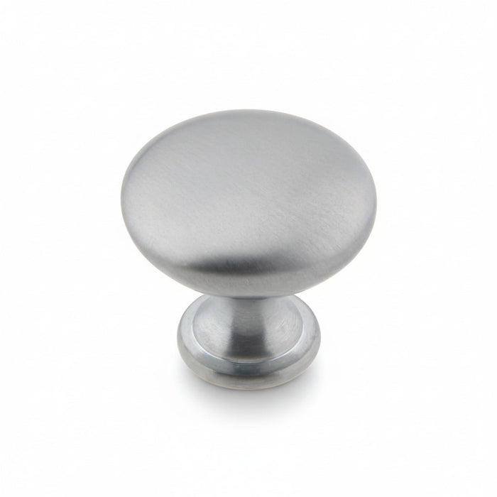 Silverline K2013 Zinc Alloy Cabinet Knob  -  Brushed Chrome