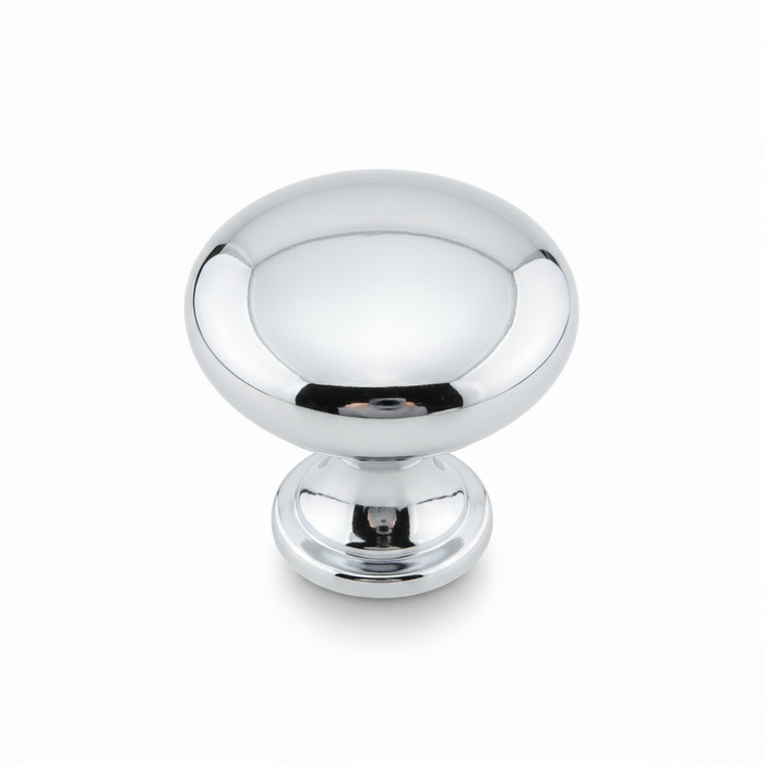Silverline K2013 Zinc Alloy Cabinet Knob  -  Polished Chrome