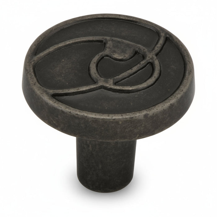 Silverline K2305 Zinck Alloy WN Cabinet Knob Weathered Nickel 1